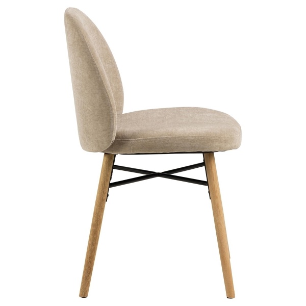 Krzesło Sophia beżowe/ dąb Danny 3 - ACTONA